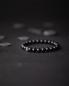 Preview: Armband mit 8 mm Onyx-Stein und schwarzem Zwischenstück - Deep Black Onyx